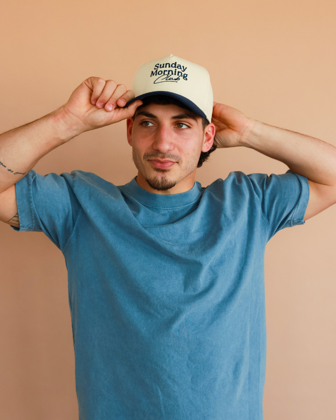 Classic Sunday Morning Club | Navy & Natural