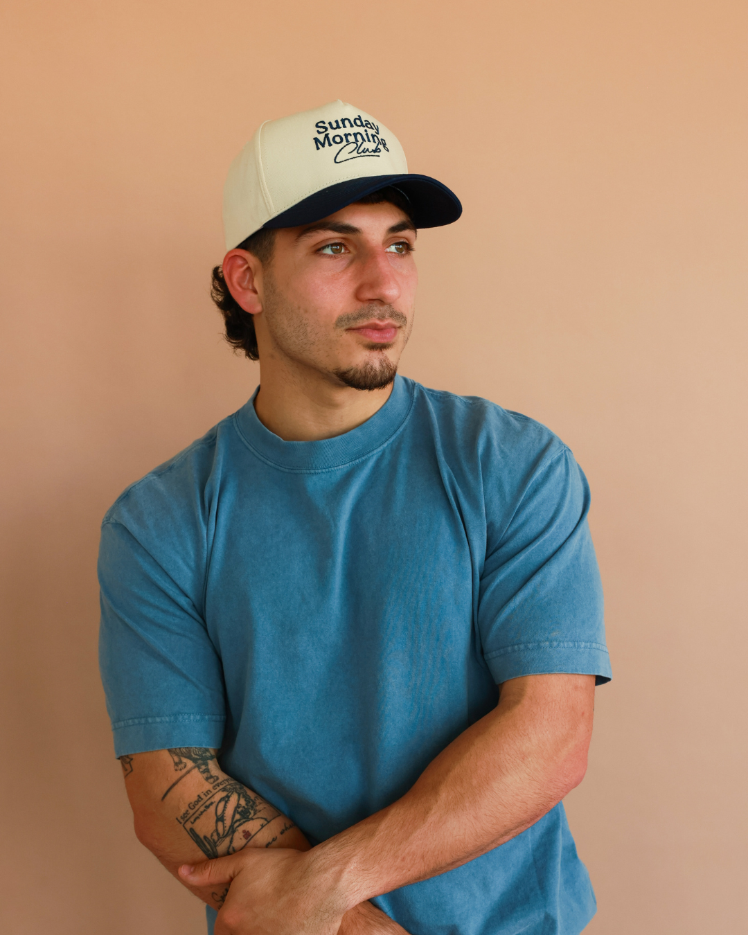 Classic Sunday Morning Club | Navy & Natural