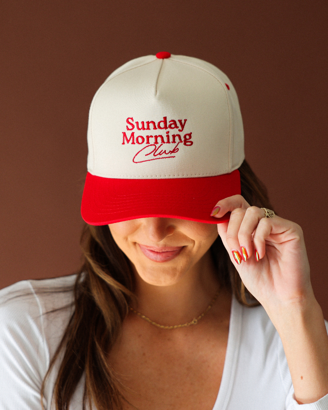 Classic Sunday Morning Club | Red & Natural