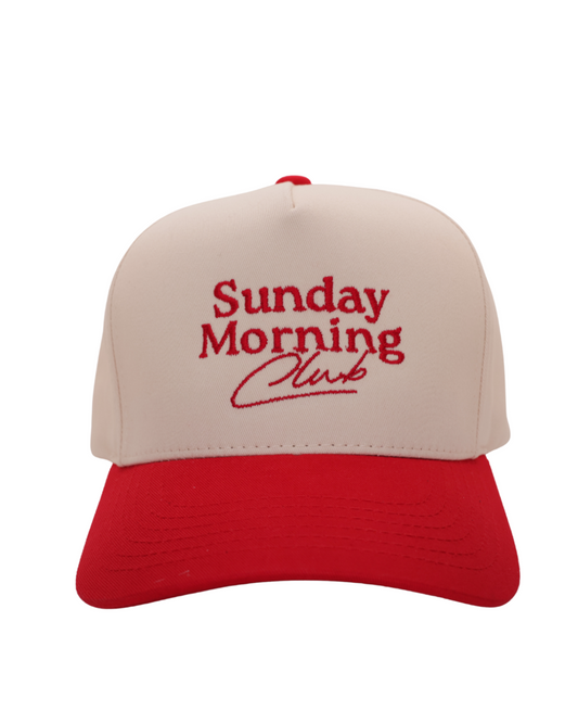 Classic Sunday Morning Club | Red & Natural